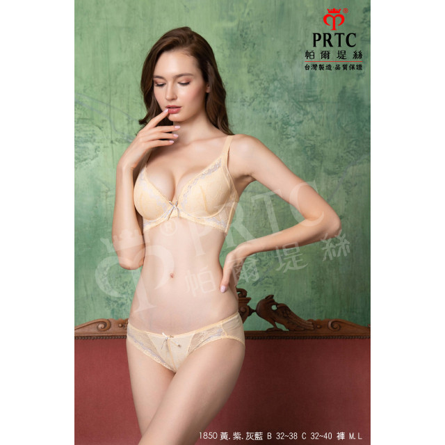 紫韵繁花撞色蕾絲內褲 1850 (全3色)